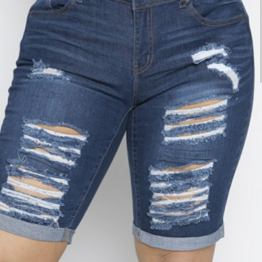 Distressed Demin Shorts